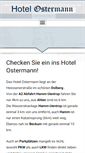 Mobile Screenshot of hotel-ostermann.de